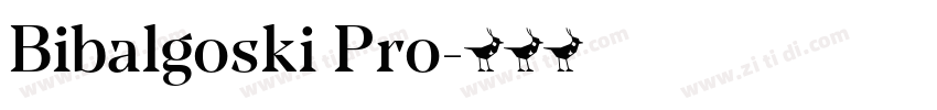 Bibalgoski Pro字体转换